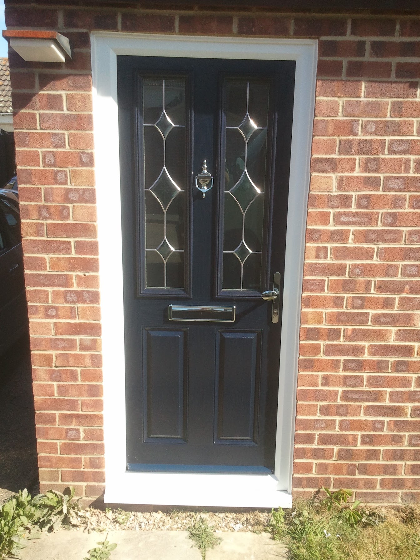 black upvc front door