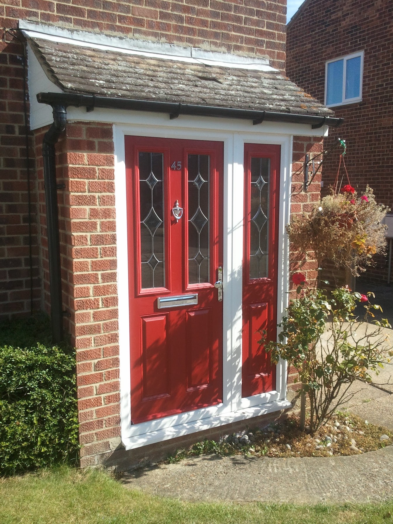 red upvc front door